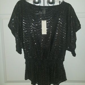 MM Couture Multi-color Sequin Top